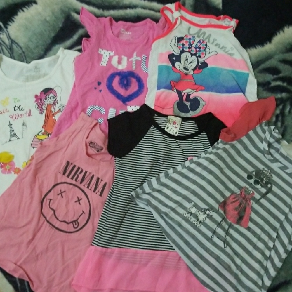 Size 5 girls shirt lot